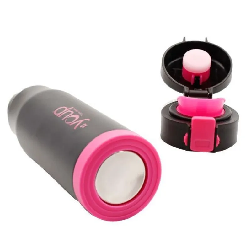 Youp Thermosteel Insulated Pink Color Water Bottle BLACKY - 600 ml