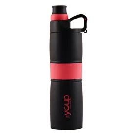 Youp Thermosteel Insulated Pink Color Water Bottle GRIPPY - 650 ml